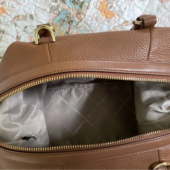 Michael Kors Tan Leather Satchel - Picture 5 of 6